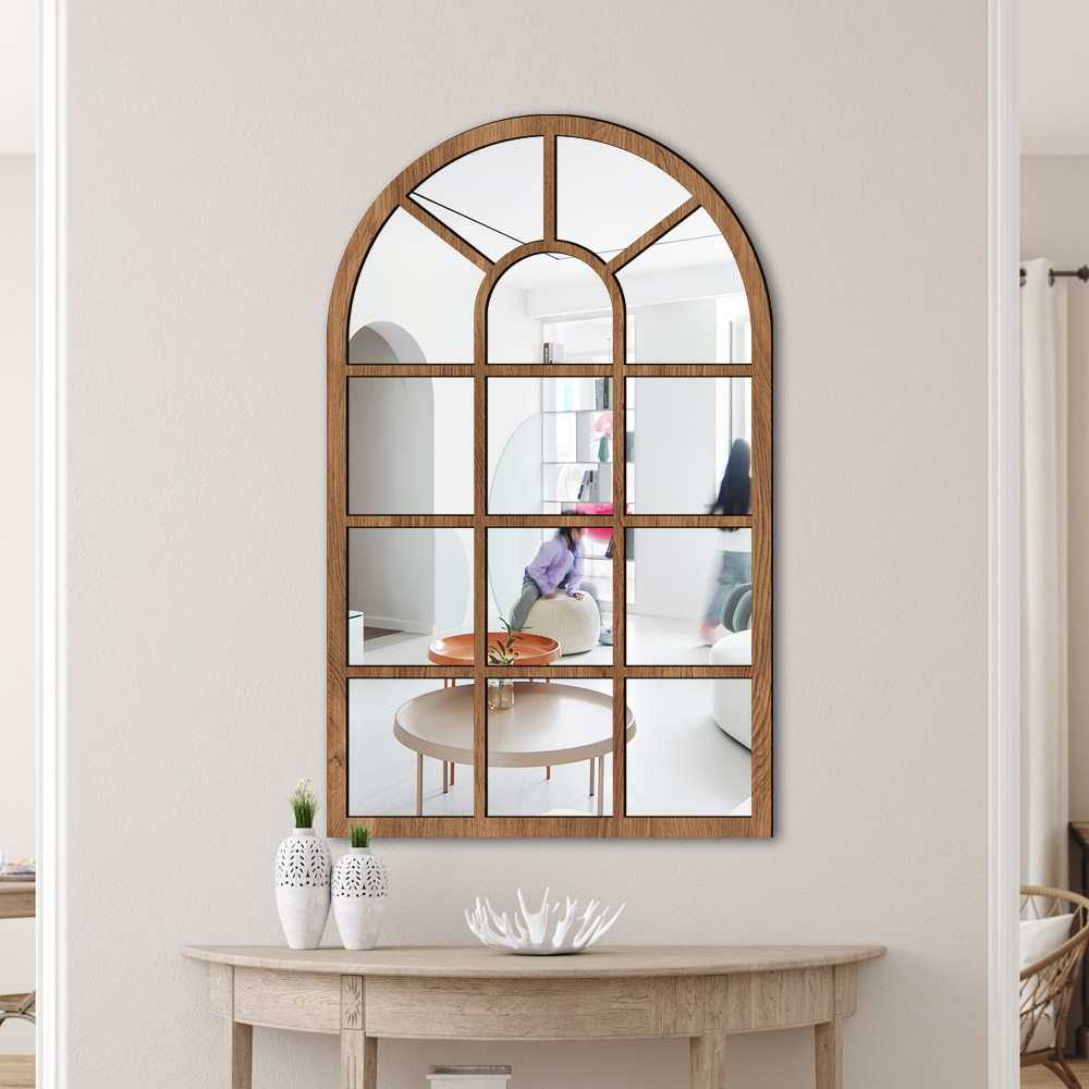 아크릴 창문 거울 소품 인테리어 벽거울 아치형 미러 2color 16,000원