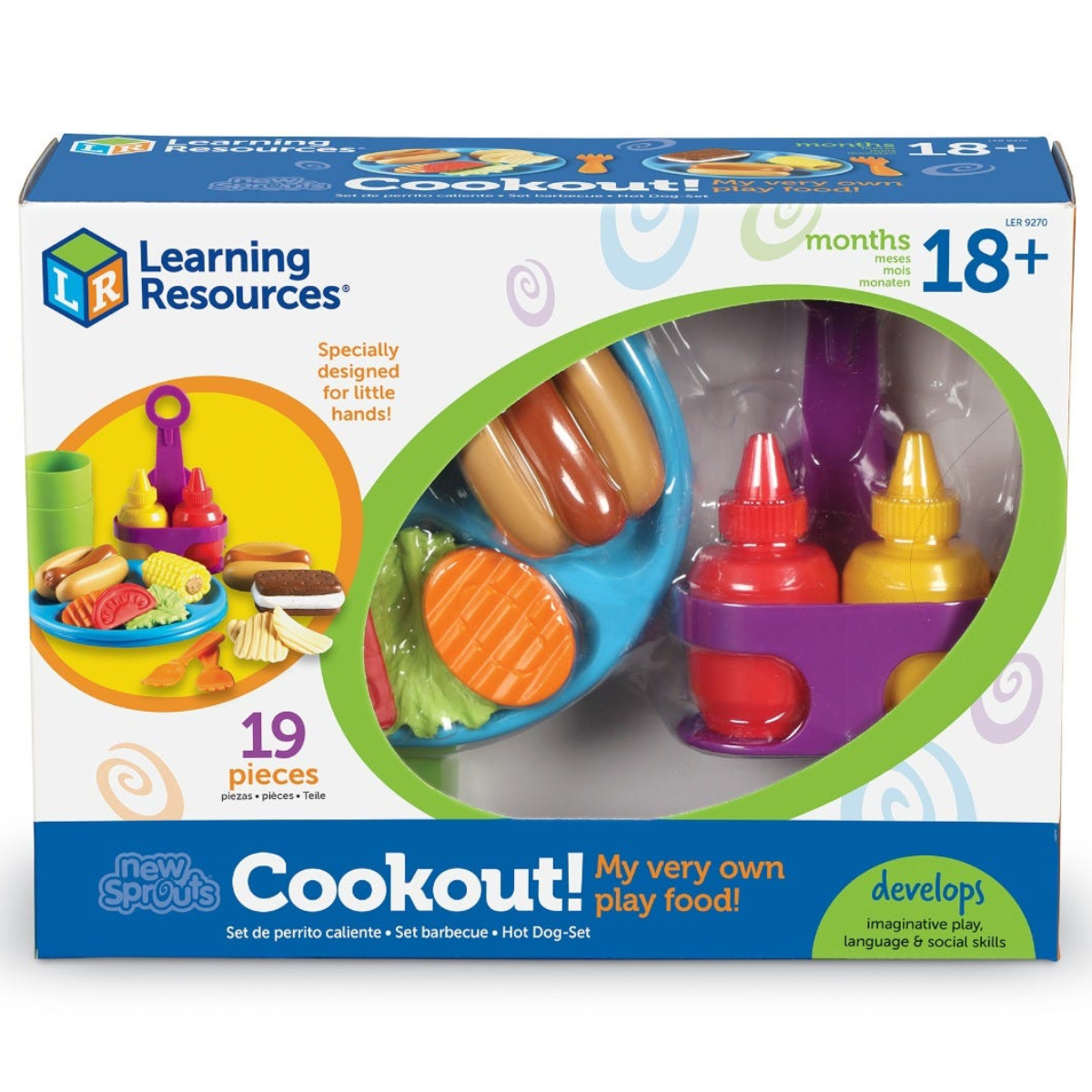 러닝리소스 LER 9270 뉴 스프라우츠 소풍용 도시락 음식 야외요리 아웃도어 쿠킹 간식만들기 역할놀이, 1개 41,300원
