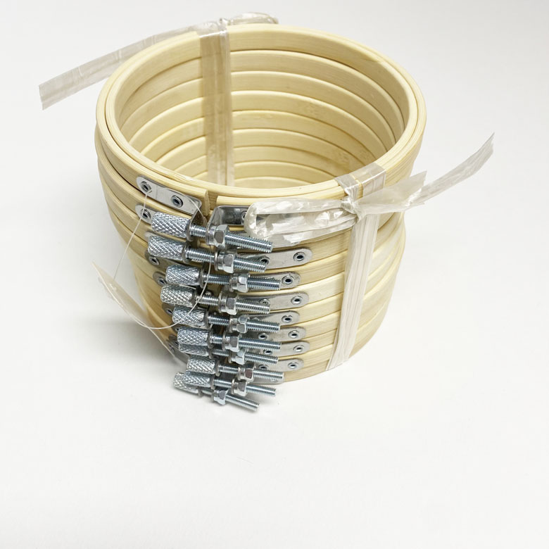 헤세드 대용량 10개) 대나무 원형 자수틀 수틀 수틀10개+수용성 필름형 자수심지(10장), 10개 9,480원