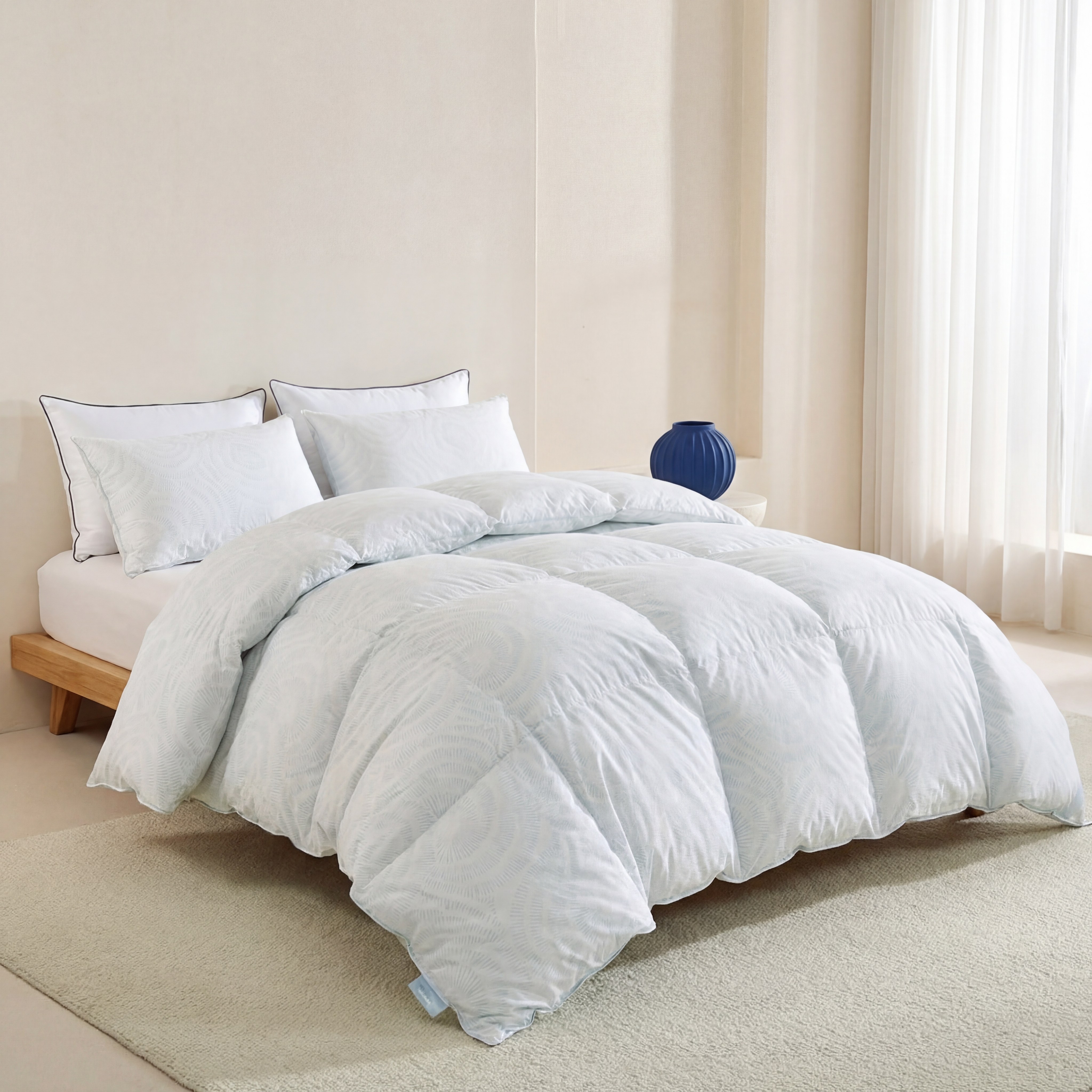 칸슈타터 독일산 수입 구스다운 호텔 이불 사계절용, 스카이 블루 155,000원