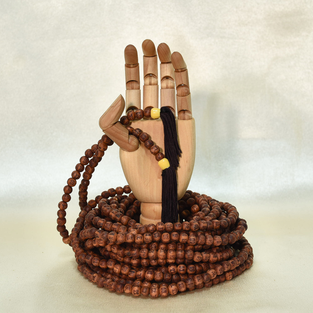 소원성취 향나무 천주 - 10mm,12mm 염주 염주팔찌 108배염주 나무천주 합장주, 현재가 44,290원