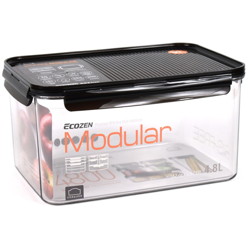 락앤락 비스프리 모듈러 밀폐용기 직사각 4800ml(6743), 단일상품, 1개 22,410원