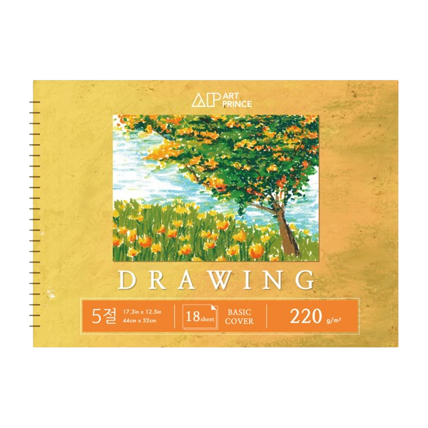 두성 아트프린스 드로잉 스프링 스케치북 220g D02, 5절, 18매, 1개 8,300원