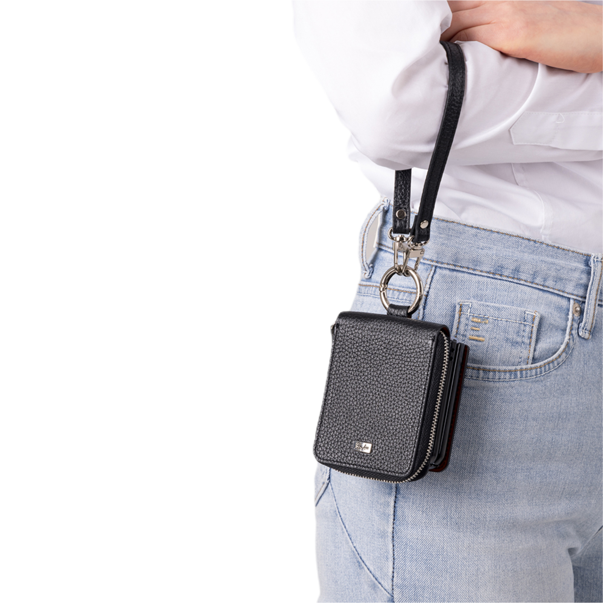 본아띠 돌체 천연소가죽 밀라노 토고 지갑형 지퍼 힌지보호 갤럭시 Z플립 핸드폰케이스+핸드 스트랩 66,700원