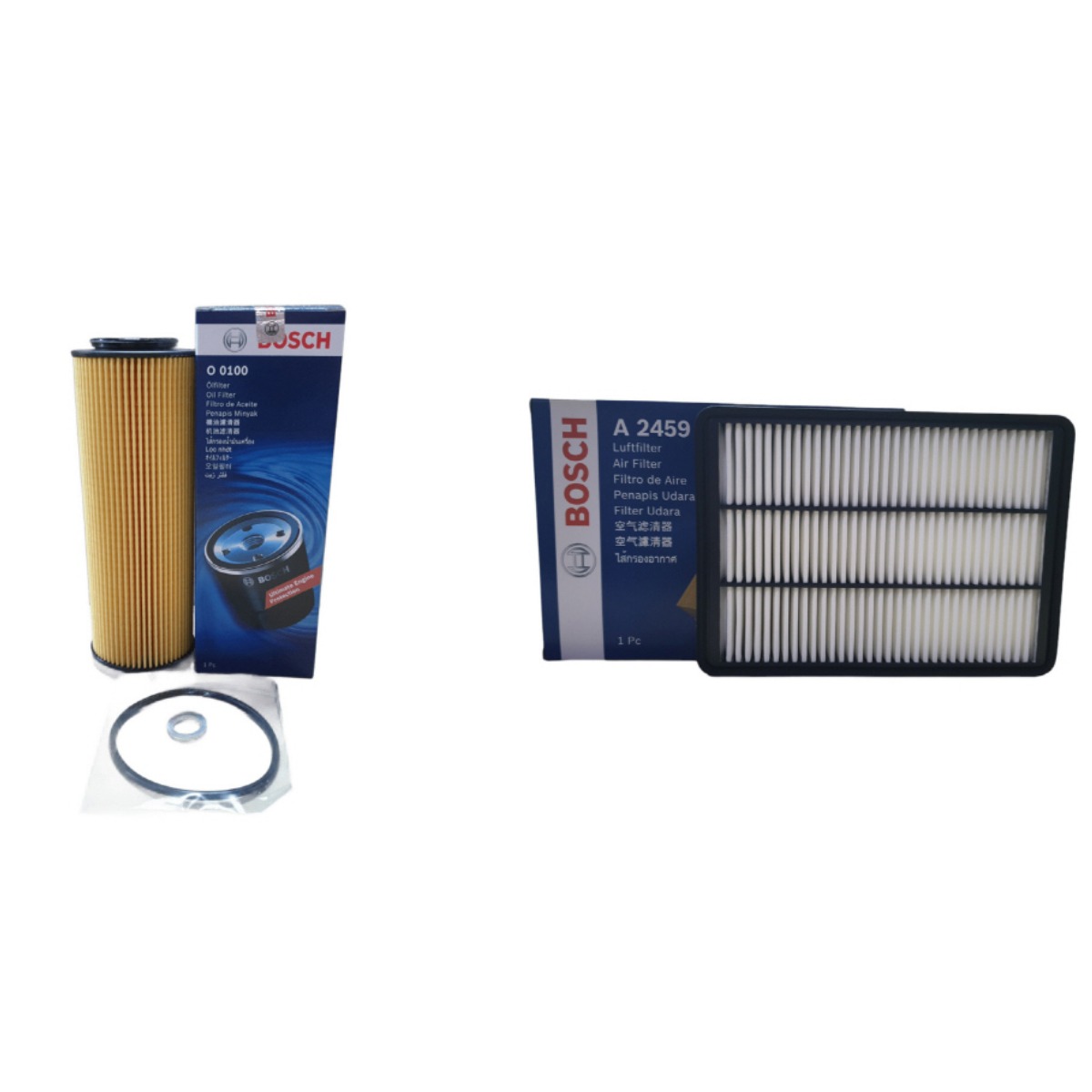 보쉬 엔진 오일 교환 필터 셋트 모하비 HM 3.0 e-VGT 오일필터+에어필터 O0100+A2459, 오일필터: O0100
에어필터: A2459, 1세트 13,750원