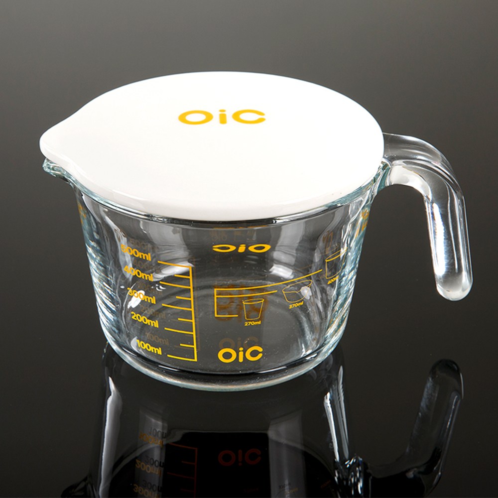 컵라면 완벽 계량내열유리 멀티 계량팟 500ml 디자인 도자기 뚜껑, 1개, 500ml, 화이트 에그 15,900원