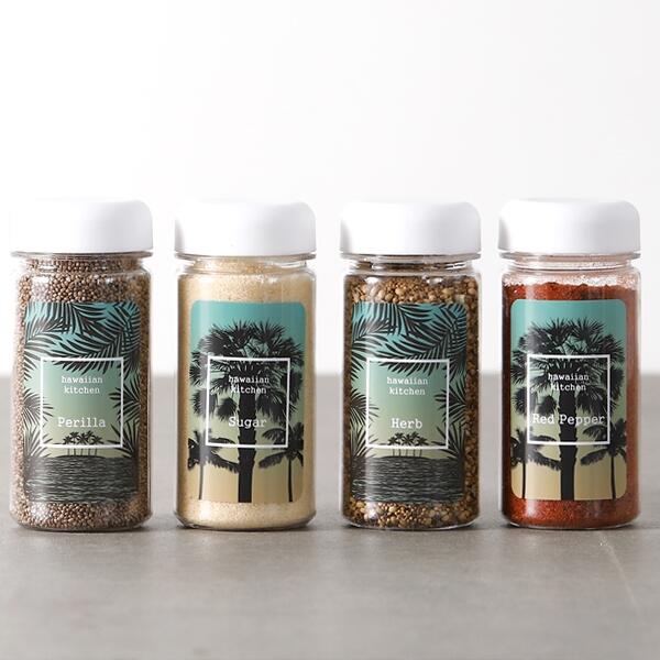 아트박스/비프로젝트 하와이안키친 양념통(화이트) 4P+스티커 8종 6,000원