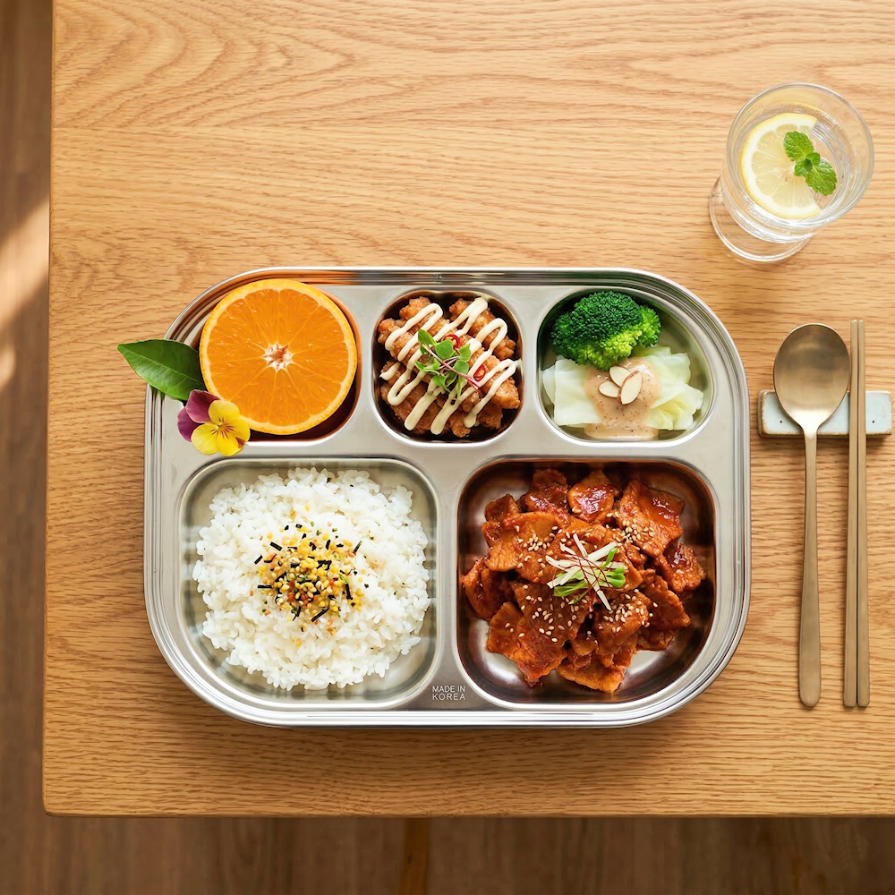 국산 스텐 304 식판 각인 유아 어린이집 다이어트 단체급식, 실버, 1개, 단품 12,700원