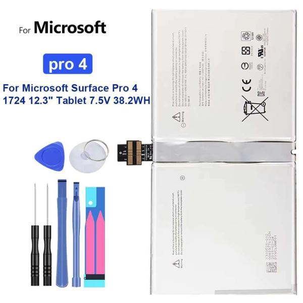 5087Mah Microsoft Surface Pro 4 1724 12.3인치 태블릿 7.5V 38.2WH 배터리에 친환경 48,050원