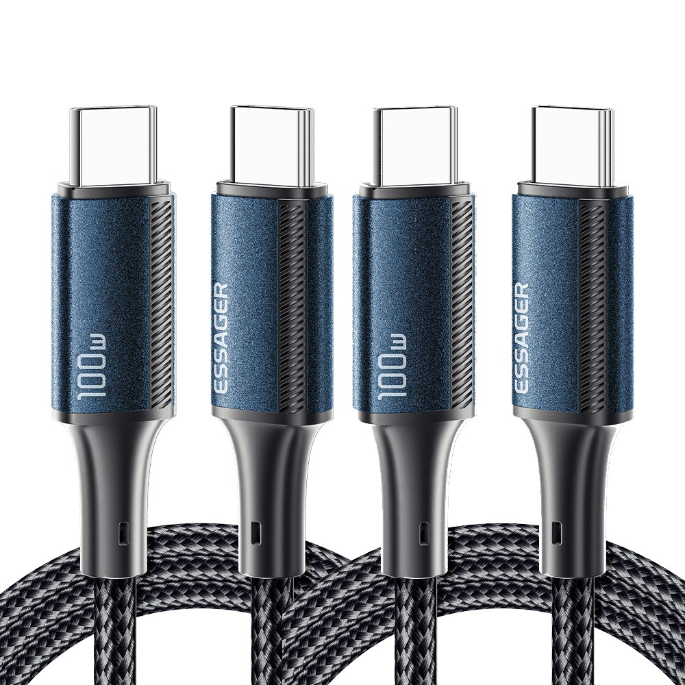 Essager E Marker 칩 PD 100W C to C타입 초고속 충전 케이블 2개입, 블루, 2개, 1m 38,220원