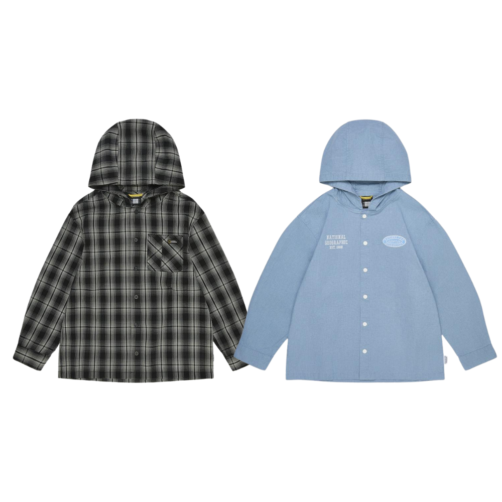2026 SS 내셔널지오그래픽키즈 KIDS 우븐 후드 셔켓 K261USH010 129,000원