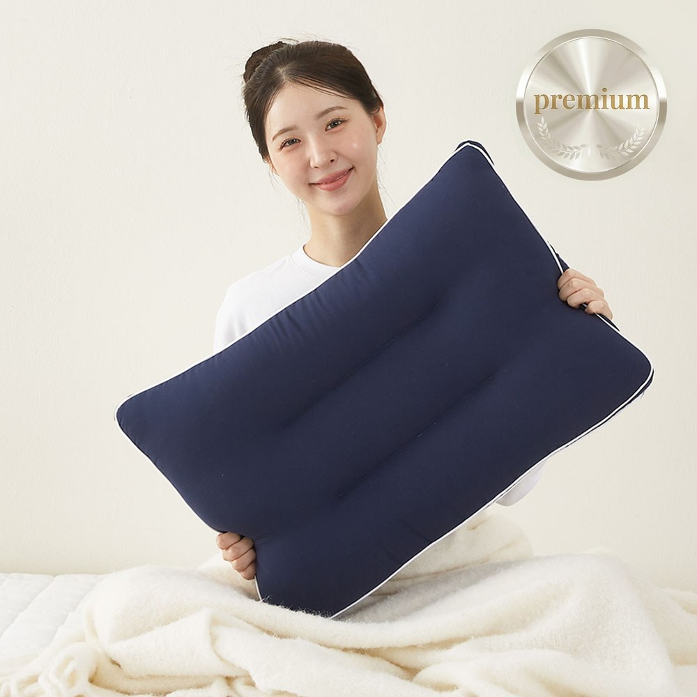 집앤콕 통째로 빨아쓰는 특허받은 경추베개, 1개, 네이비 22,900원