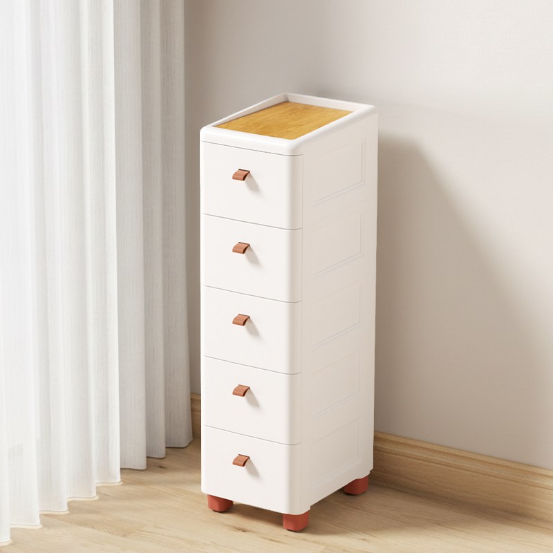 FODOSS 틈새수납 다서랍장 이동식 서랍장 대용량 수납정리 플라스틱 조립, 화이트, 1개, 유백색 33,900원
