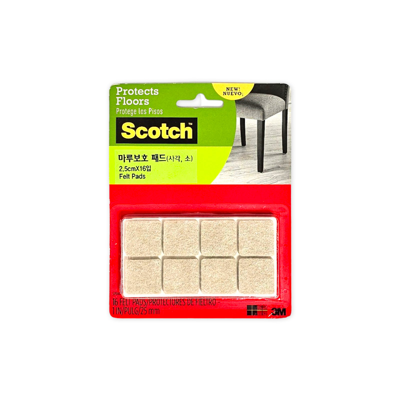 3M 스카치™ 마루보호 패드 (사각, 소) 1,560원