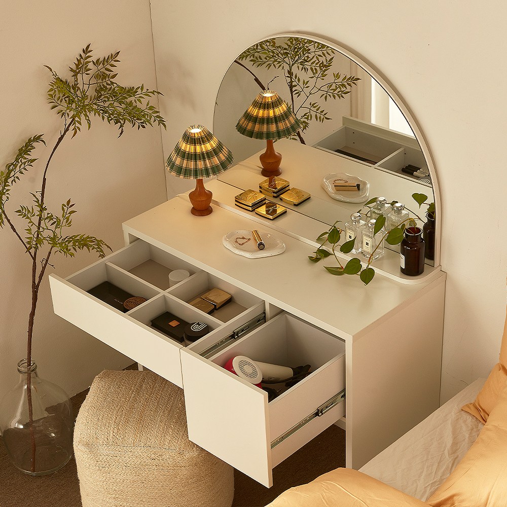 트루베퍼니처 에세이 블랑 와이드아치형거울 콘솔화장대 900 159,980원