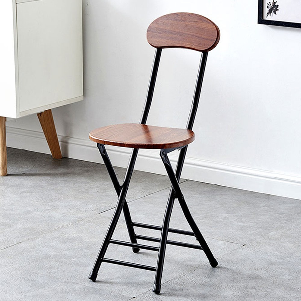 디알엠 등받이 접이식 의자, 1개, 다크우드 30,800원