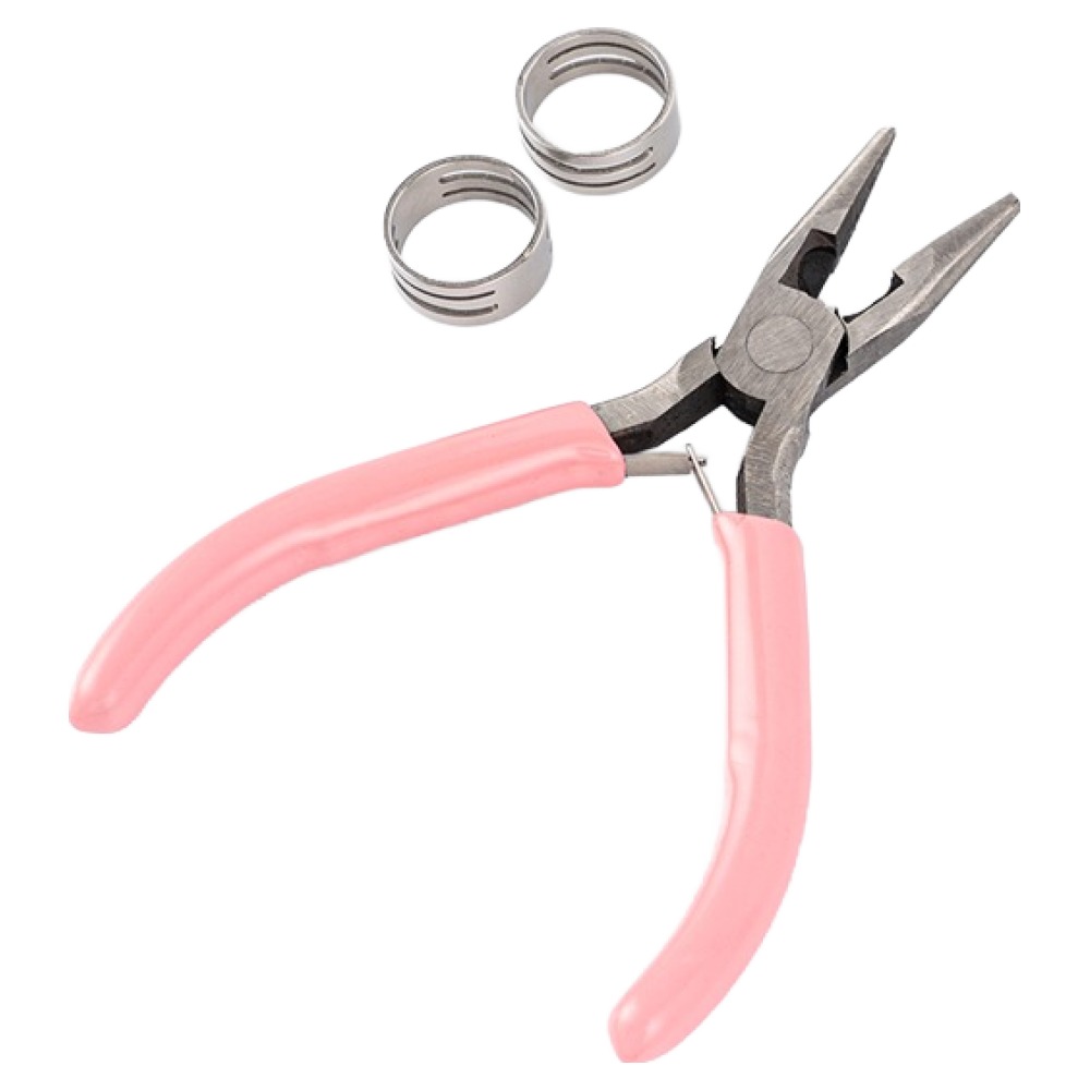 지오비즈 비즈공예 오링반지 2p + 민자형 평집게 세트 5,970원