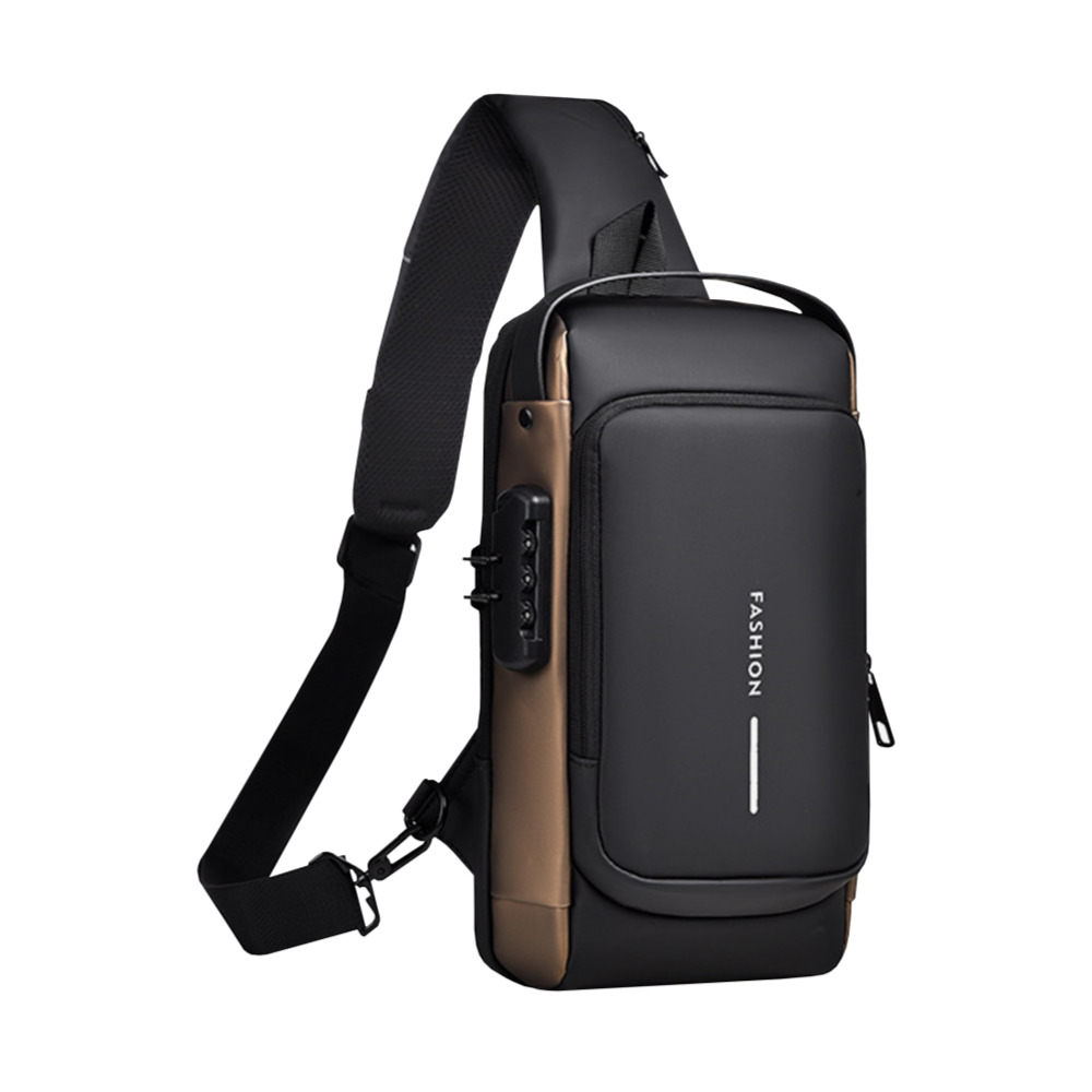 미소라인퍼니처 도난방지 슬링백 여행용 크로스백 7포켓 대용량, 블랙(골드), 1개 16,900원