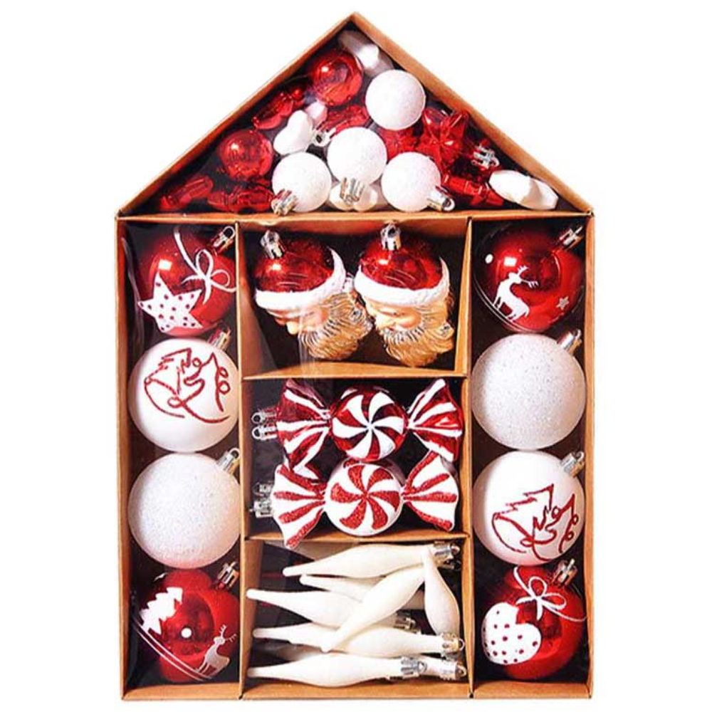 크리스마스 성탄 오너먼트 트리 장식 데코용품, 레드롤리팝, 70개, 현재가 23,650원