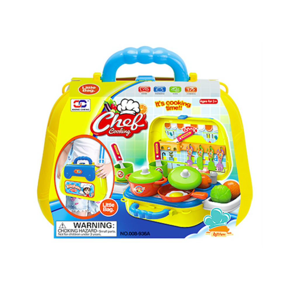 2in1 쉐프 쿠킹 가방 주방놀이 xic008936a, 옐로, 1개 9,170원