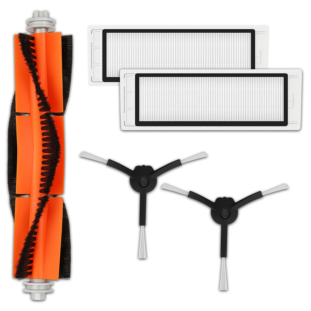 멋진공간 샤오미 로보락 2세대 / 3세대 / s5 max / s6 maxv 호환 필터 + 메인 브러쉬 검정 + 사이드브러쉬 세트, 단일상품, 1세트 7,860원