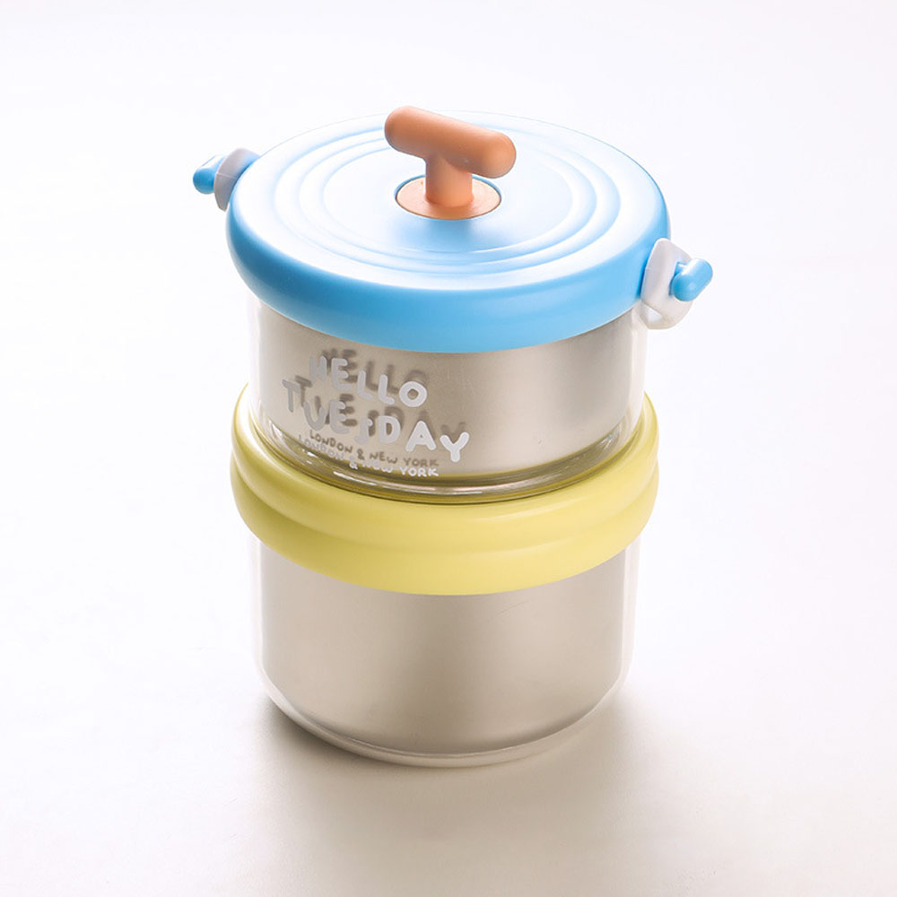 SMABAT 스테인리스 도시락통 2P세트 인덕션 스텐용기 보온 스텐용기 오븐 전자렌지 가능 420ML+550ML 14,900원