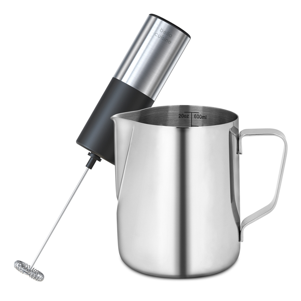 벨라쿠진 스텐 스팀피쳐 600ml + 클래식 전동 우유거품기 세트 17,680원