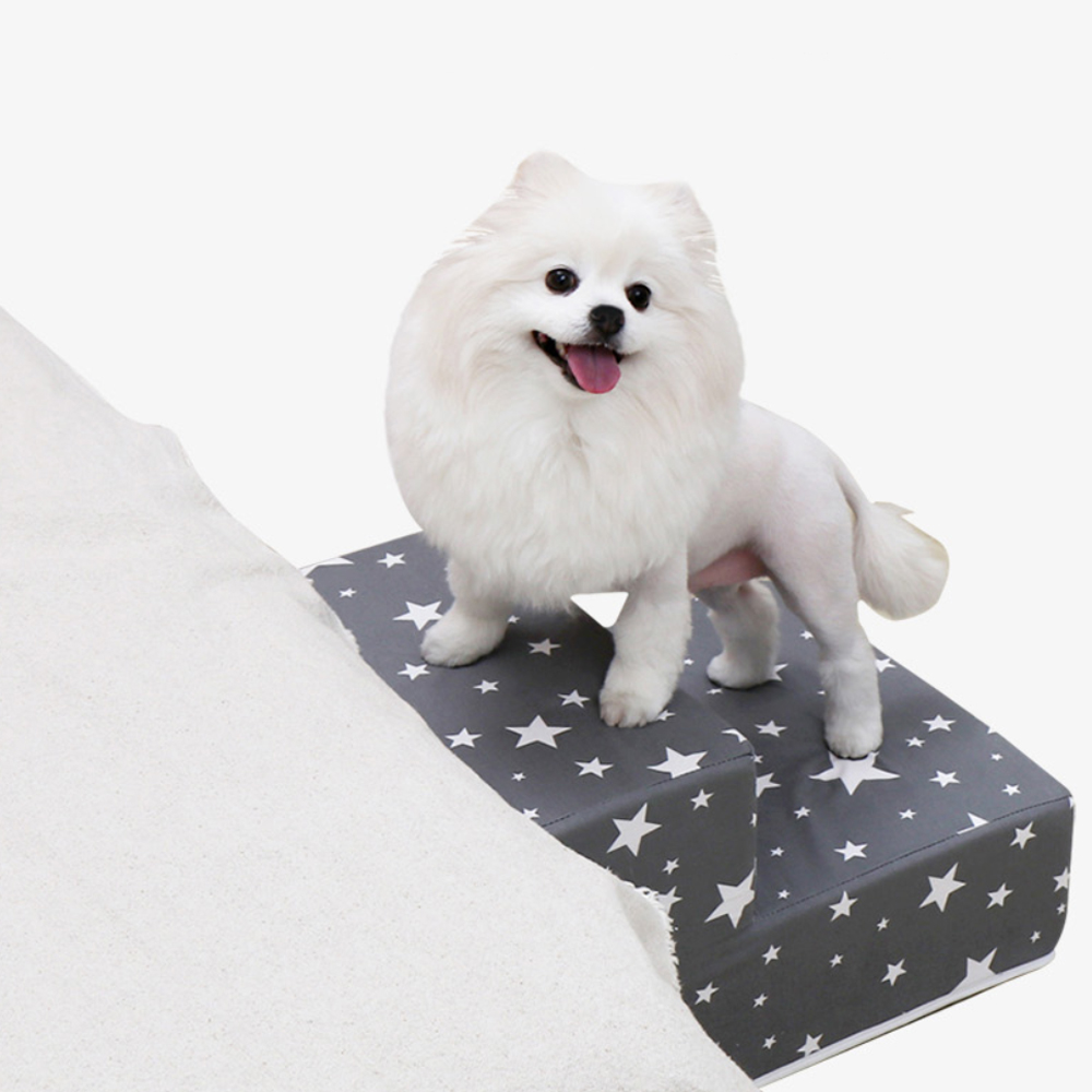 펫츠맘마 논슬립 강아지 계단 스타 2단, 그레이, 1개 25,900원