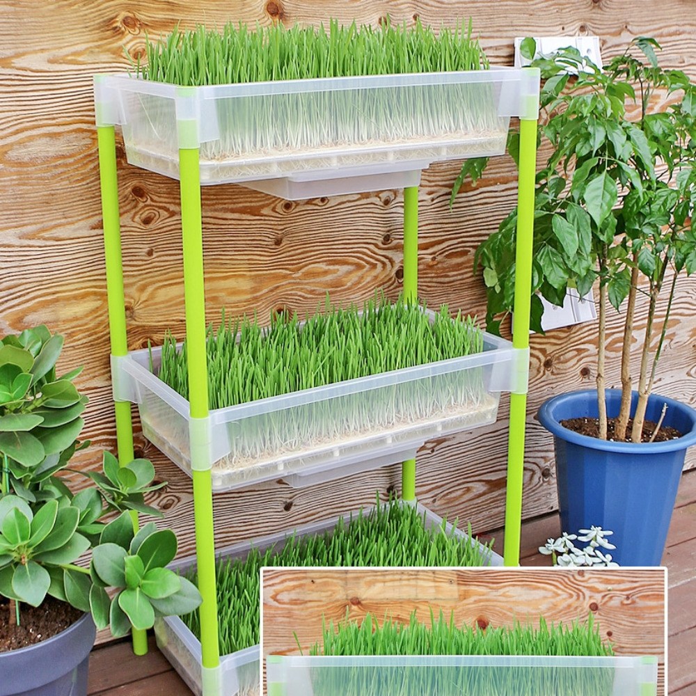 비츠원 이동식 베란다 텃밭화분 가정용 채소 화분 재배기 2단/3단 59,500원