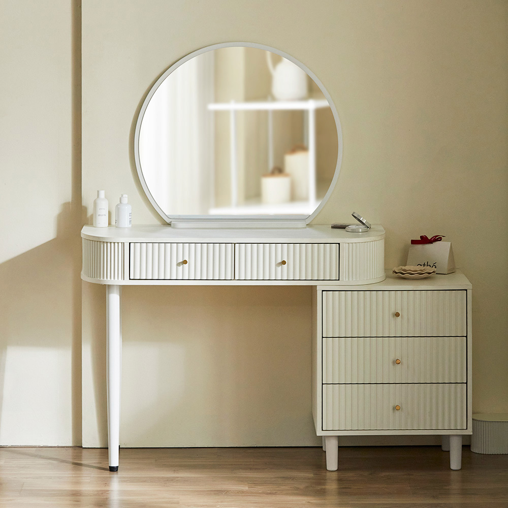 파로마 벼리 템바보드 원형거울 수납화장대 풀세트 209,000원