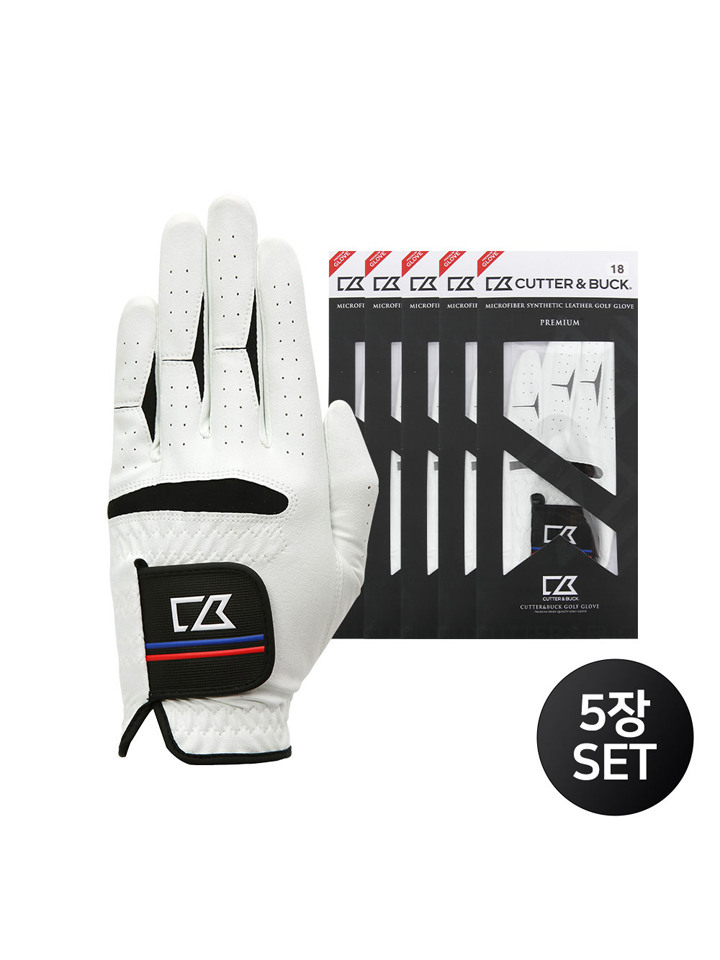 커터앤벅 HIT 커터앤벅 공용 합피 골프장갑 5장 1세트-CBU3AGV312 19,900원