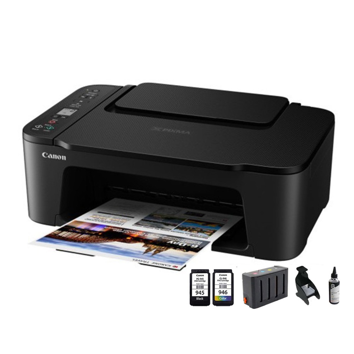 캐논 잉크젯복합기 프린터기 TS3490 / TS3492 블랙라벨무한잉크장착(색상당 100ML) 인쇄/복사/스캔/WIFI/정부24출력 163,000원