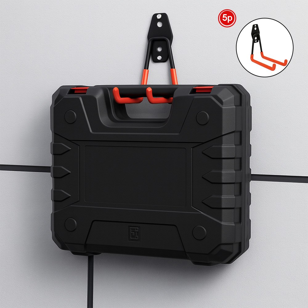 LXU 철제 벽걸이 후크 창고 베란다 정리 자전거 공구 걸이 세트 24,000원