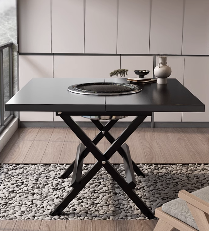 야외용 고기불판테이블  캠핑용 가정용 숯불 화로대 접이식불판식탁 113,600원