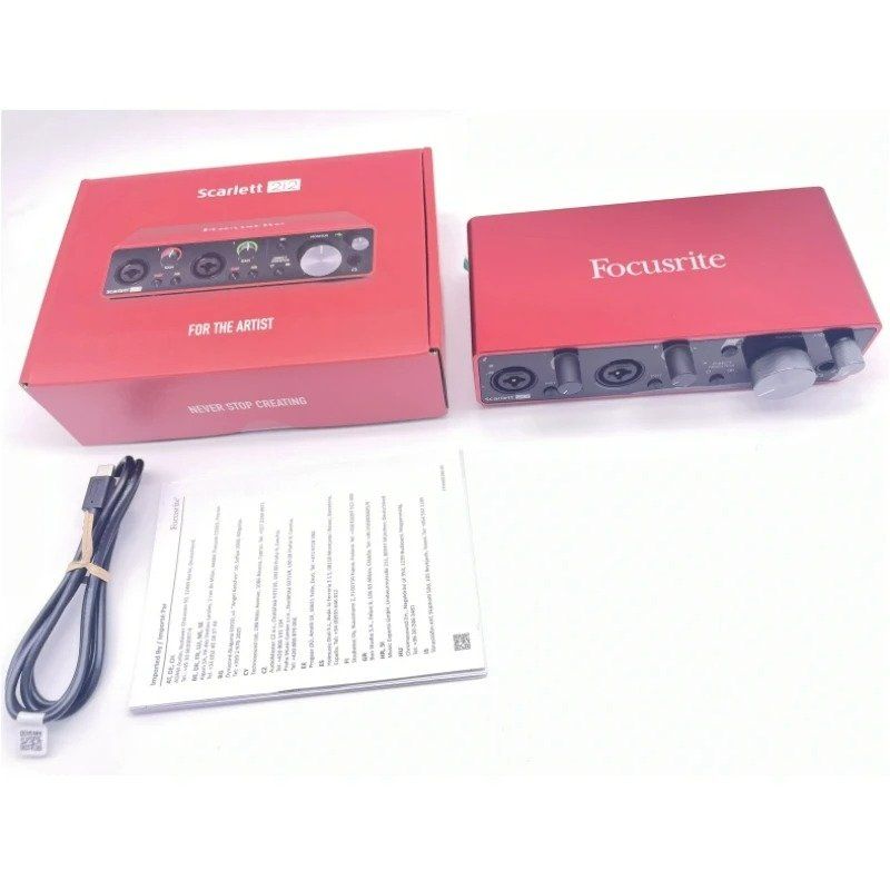 오디오 인터페이스 TONEX Focusrite Scarlett 2i2 3 세대 전문 외부 USB 사운드 카드 헤드폰 앰프 Mic 프리 311,000원