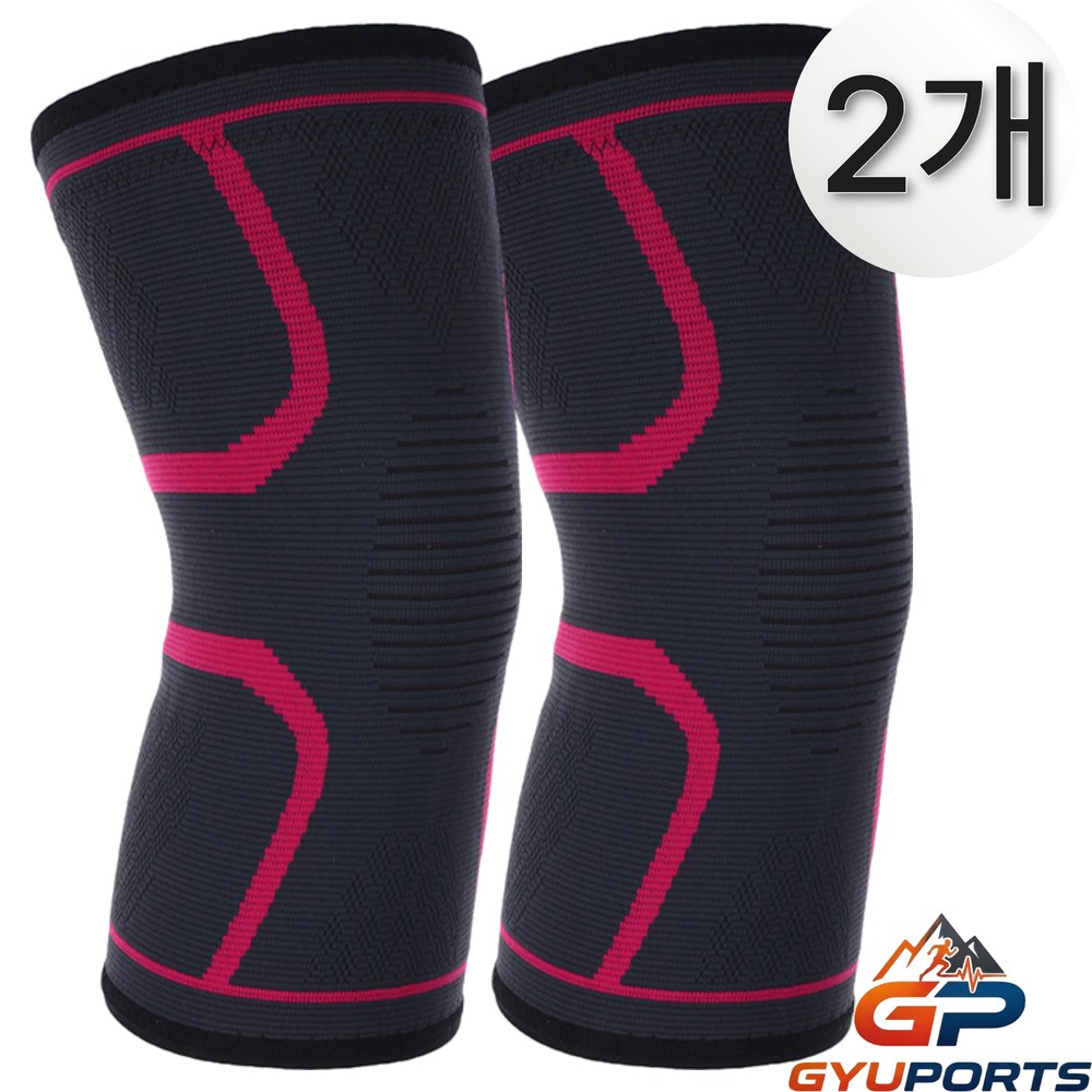 규포츠 편안한 고탄력 무릎보호대, 레드, 2개 14,900원
