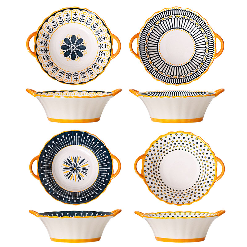 BLOWFISHFUGU 보헤미안양손 스프볼 라면그릇 대용량스프볼 25.5CM스프볼 1200ML 28,490원