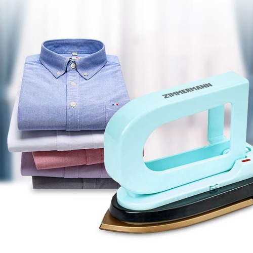 짐머만 휴대용 미니다리미 ZMI-401HB/민트 전기 접이식 다리미 출장용 여행용 18,000원