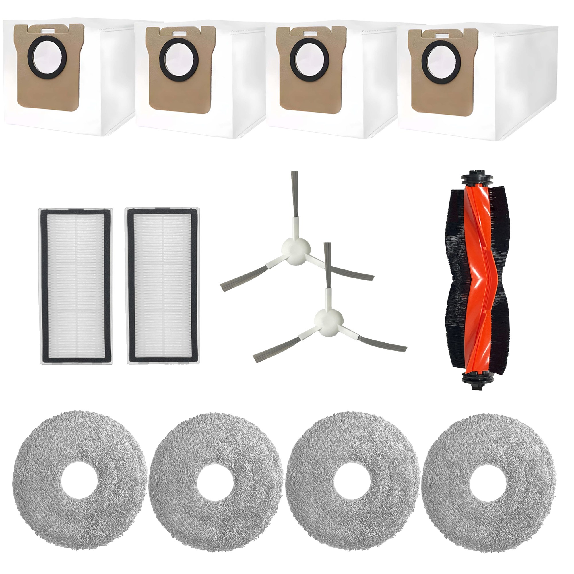 [호환] BNC INT 샤오미 X10+ X20+ B116CN 소모품 5종 SET 먼지봉투 물걸레 필터 브러쉬 더스트백 메인브러쉬, 1세트, 13개 15,000원