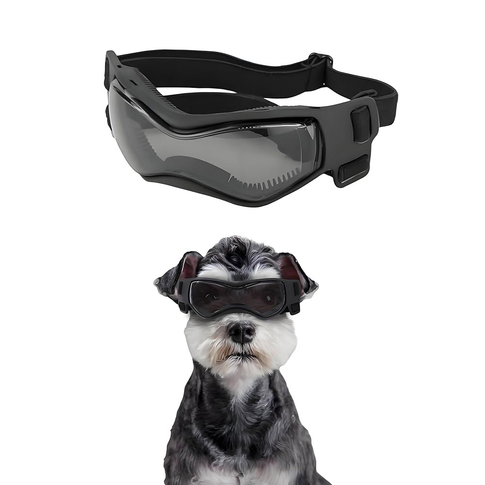 PETLESO 개 고글 소형견, 소형견용 선글라스 소형견용 자외선 차단 안경 야외 운전 운전, 소형 검정색 33,400원