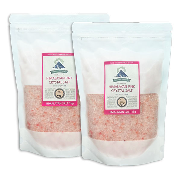 푸리오 히말라야 핑크솔트 굵은소금 1+1, 1kg, 2개 18,400원