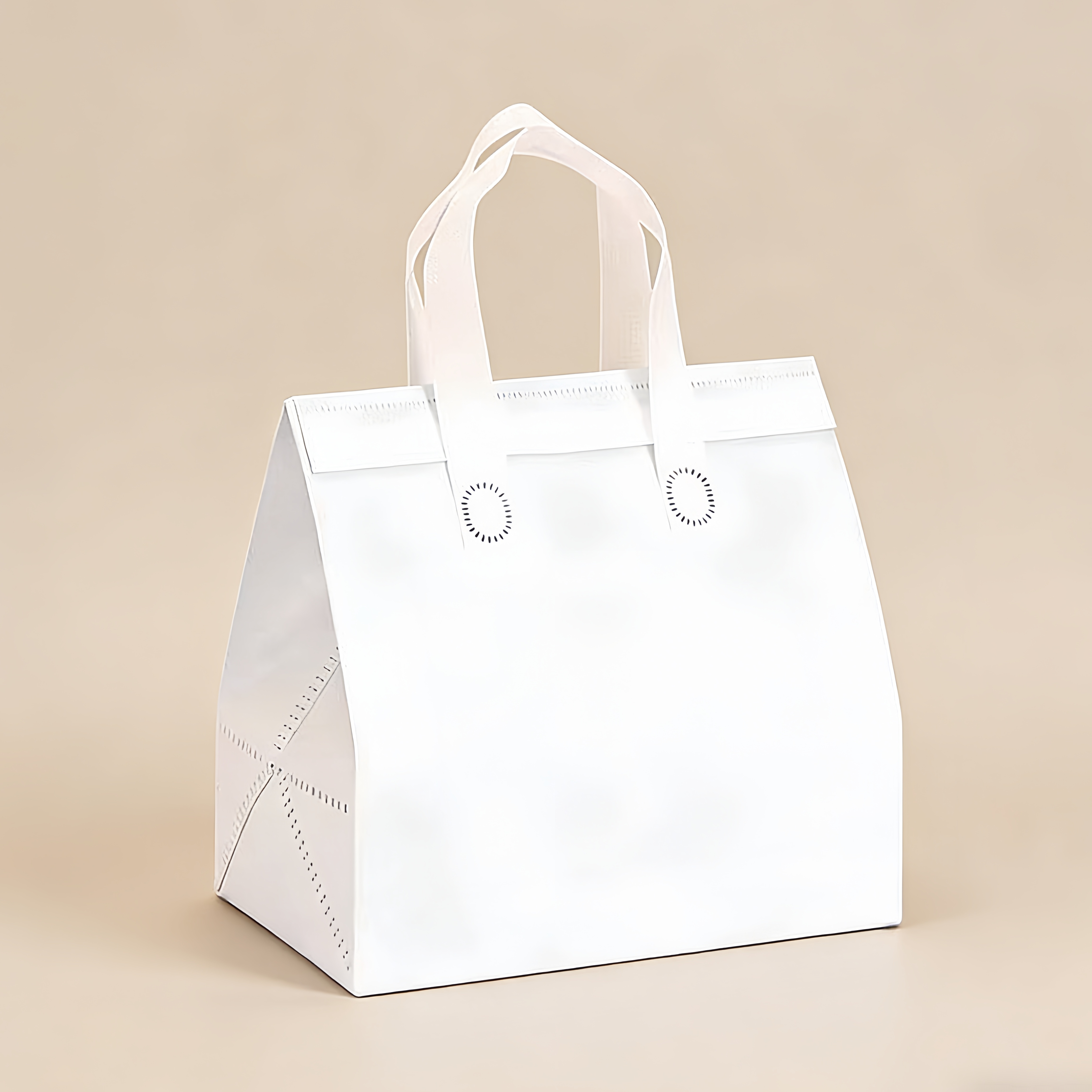 smileorange 보냉가방 보냉백 도시락 보냉백(미니/소형/중형/대형) 은박 보온보냉 테이크아웃 커피 쿨러백 일회용/재사용 아이스가방, 10개, 흰색 9,750원