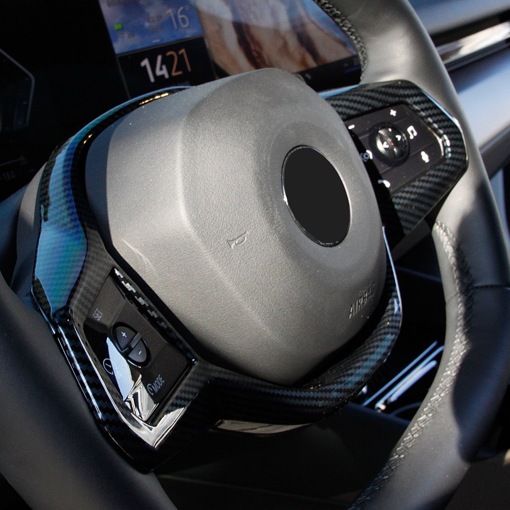 BMW 5시리즈 G60 핸들 몰딩 스티어링휠 카본 프레임 호환 용품, 01. G60 핸들몰딩 (노멀타입) 1P, 핸들버튼 24,250원
