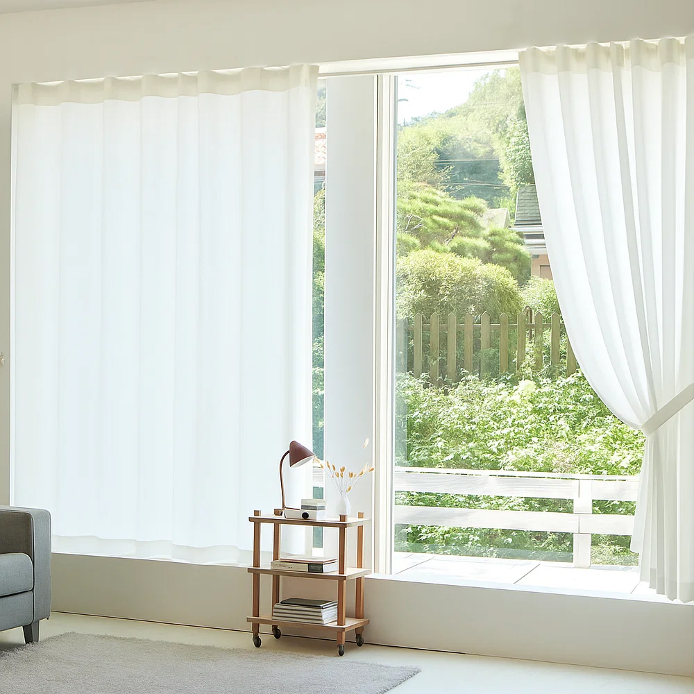 데시뉴 퓨어 쉬폰커튼 핀 / 봉집형 + 커튼끈 세트 20,900원