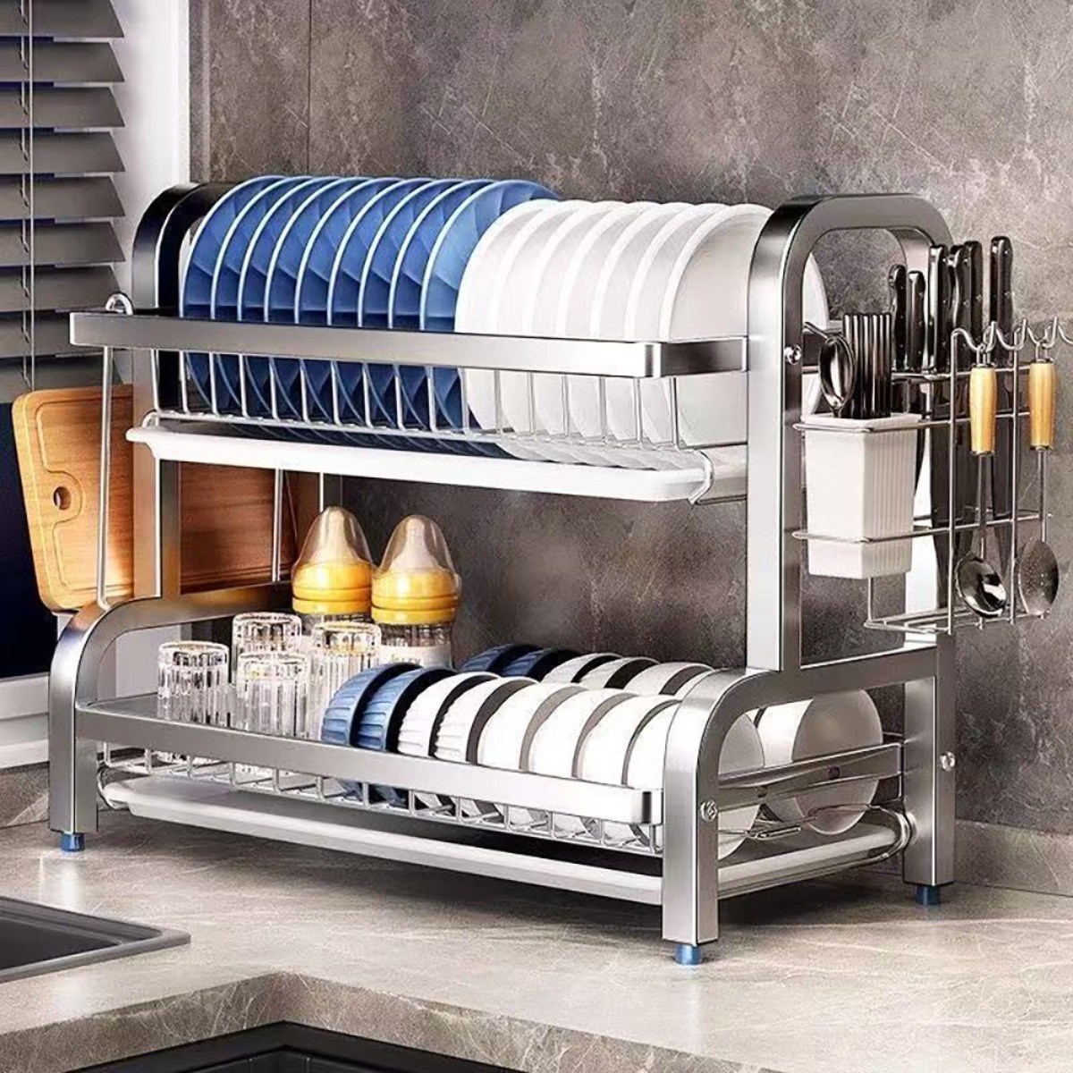 Alemon 주방 스테인리스 식기 건조대 설거지 건조대, 1개 22,800원