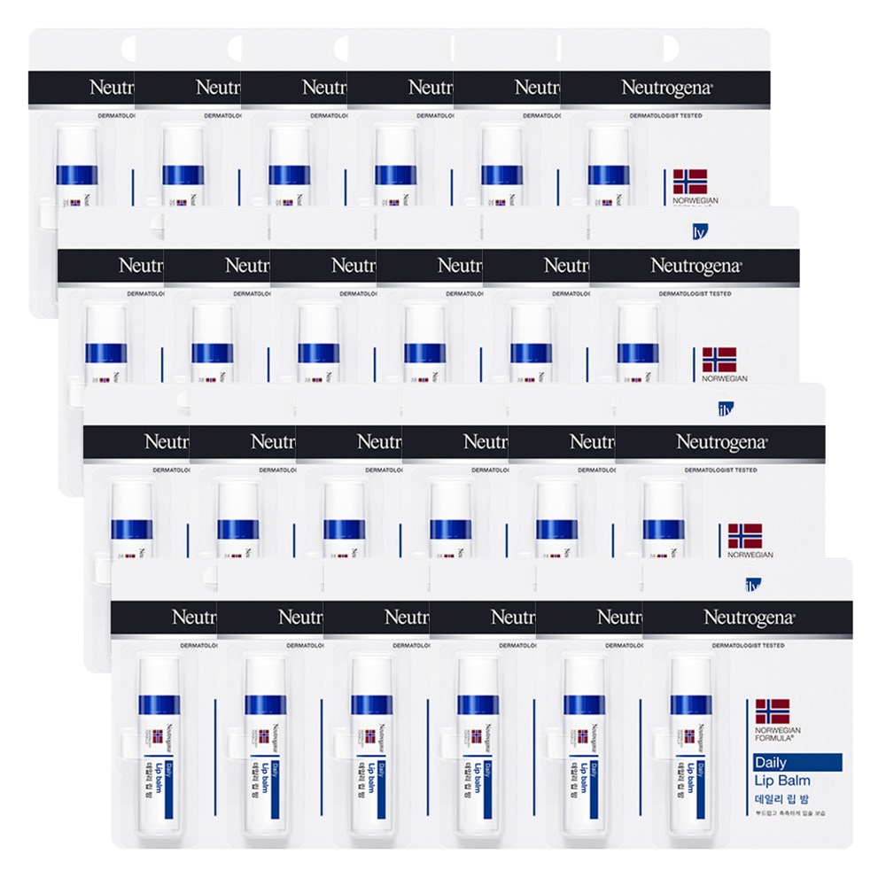 뉴트로지나 데일리 립밤 4g X24개(1box) 69,100원