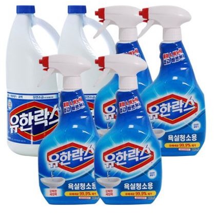 유한락스 [레귤러 2L+욕실세정제 600+600ml] 24,900원