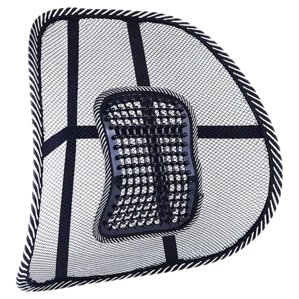 더쎈 차량용 메쉬 통풍 지압 등받이 허리쿠션 6,800원