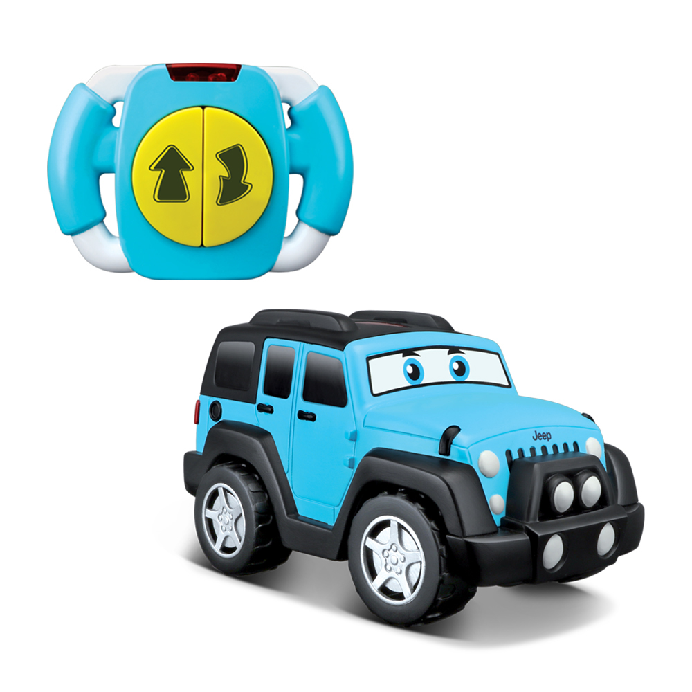 비비주니어 지프 랭글러 언리미티드 전후진 무선조종 RC카, 블루 + 블랙, 1개 38,000원
