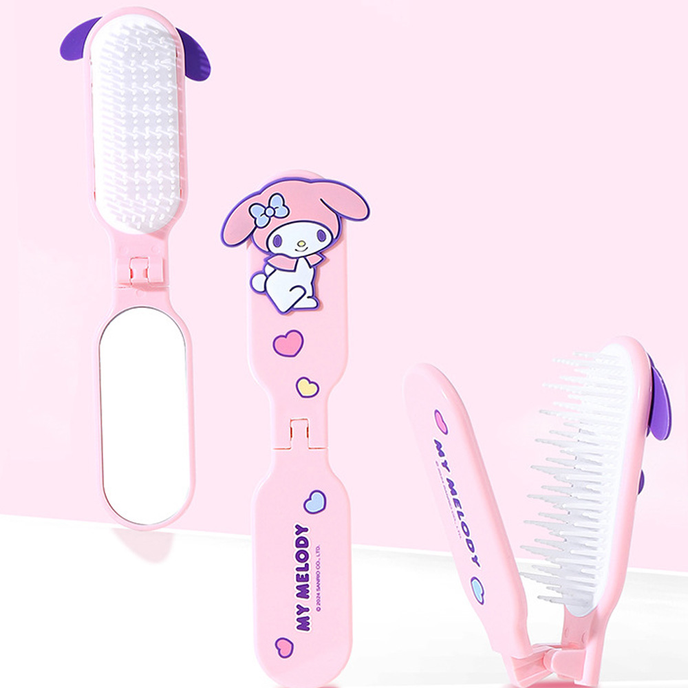 산리오 캐릭터 길쭉 입체 빗거울 세트 슬림형 휴대용 손거울 시나모롤 마이멜로디 쿠로미 단체 선물 2,900원